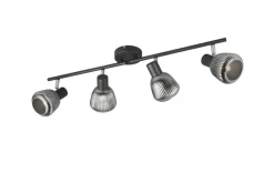 Trio Lighting Sisustusvalaisimet*spottivalaisin Tarifa 4-os E14 mattamusta/krom