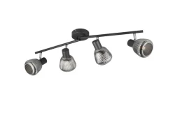 Trio Lighting Sisustusvalaisimet*spottivalaisin Tarifa 4-os E14 mattamusta/krom