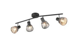 Trio Lighting Sisustusvalaisimet*spottivalaisin Tarifa 4-os E14 mattamusta/krom
