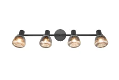 Trio Lighting Sisustusvalaisimet*spottivalaisin Tarifa 4-os E14 mattamusta/krom