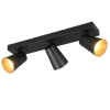 Trio Lighting Sisustusvalaisimet*spottivalaisin Sharp 3-os GU10 mattamusta/kult