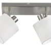 Trio Lighting Sisustusvalaisimet*spottivalaisin Tommy 2-os E14 harjattu teräs/v