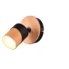 Trio Lighting Sisustusvalaisimet*spottivalaisin Aruni 1-os GU10 puu/mattamusta