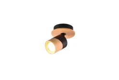 Trio Lighting Sisustusvalaisimet*spottivalaisin Aruni 1-os GU10 puu/mattamusta