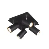 Trio Lighting Sisustusvalaisimet*spottivalaisin Marley 4-os GU10 mattamusta