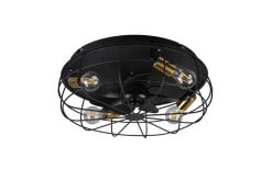 Trio Lighting Sisustusvalaisimet*tuuletinkattovalaisin Trondheim 4xE27 mattamus
