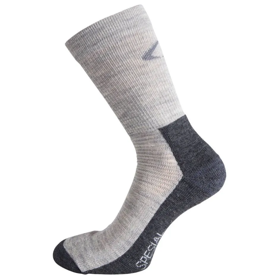 Ulvang Asusteet|Asusteet*merinovillasukka Spesial 75111 11201 Grey Melange/Charcoal Melange