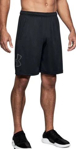 Under Armour Treenivaatteet|Shortsit*Treenishortsit UA Tech graphic shorts 001 BLACK
