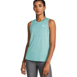 Under Armour Treenivaatteet*treenitoppi Tech tank twist 482 Radial turquoise