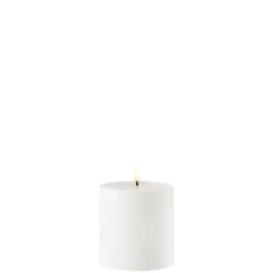 Uyuni Koriste- Ja Kausivalot*LED kynttilä ulkokäyttöön 8,4x10 cm valkoinen