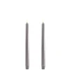 Uyuni Koriste- Ja Kausivalot*LED kynttilä 2,3x25 cm harmaa smooth 2 kpl