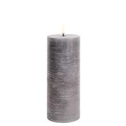 Uyuni Koriste- Ja Kausivalot*LED pöytäkynttilä 7,8x20 cm harmaa rustiikki