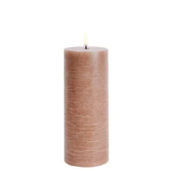 Uyuni Koriste- Ja Kausivalot*LED pöytäkynttilä 7,8x20 cm caramel rustiikki