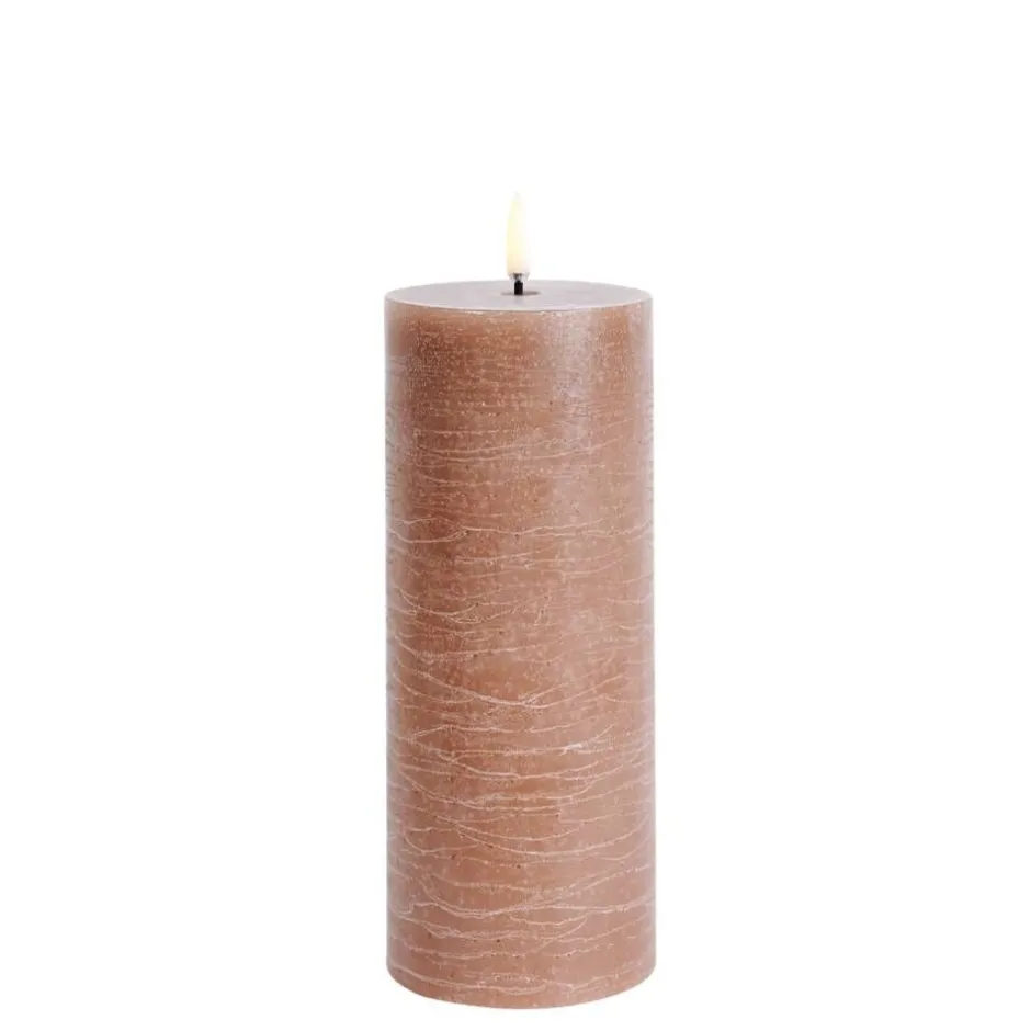Uyuni Koriste- Ja Kausivalot*LED pöytäkynttilä 7,8x20 cm caramel rustiikki