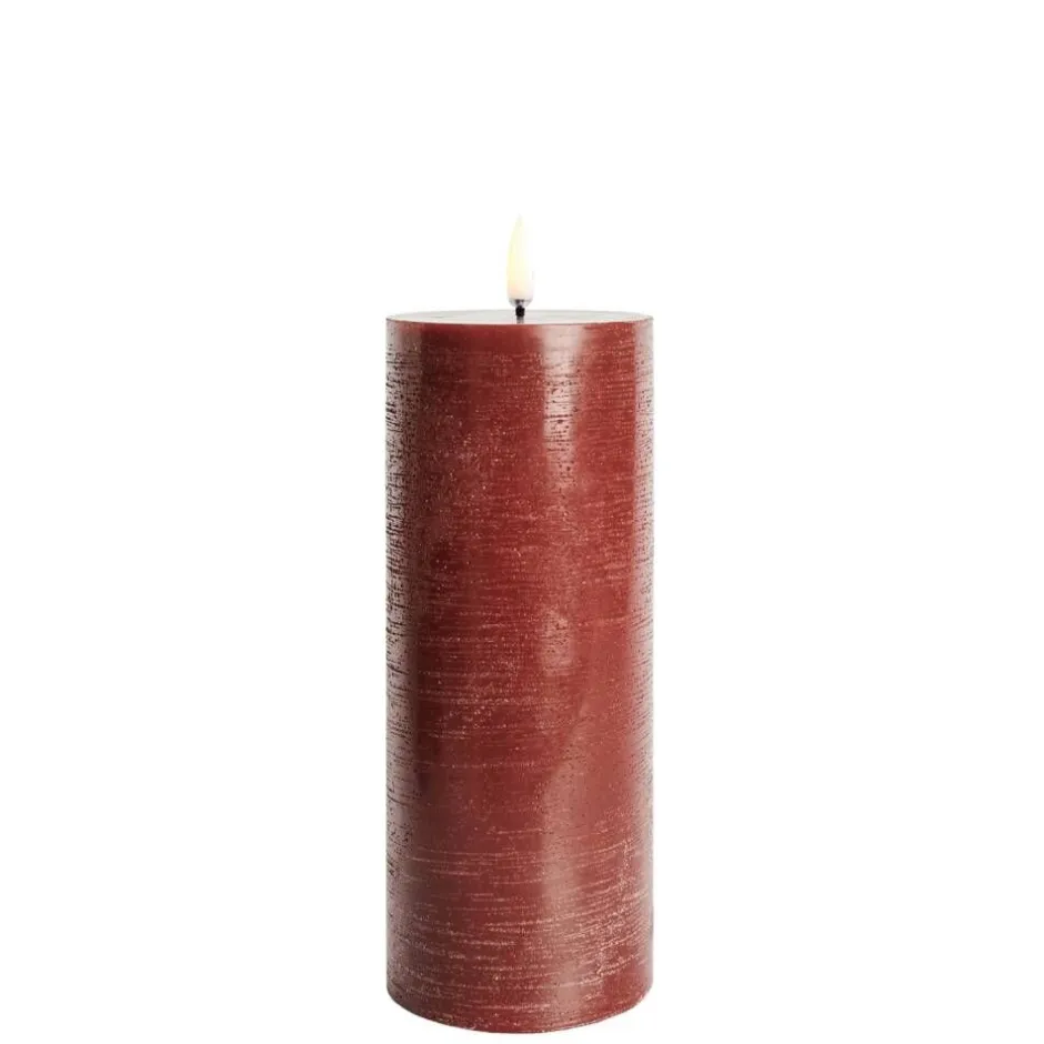 Uyuni Koriste- Ja Kausivalot*LED pöytäkynttilä 7,8x20 cm carmine red rustiikki