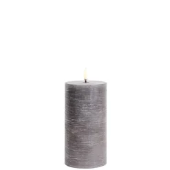 Uyuni Koriste- Ja Kausivalot*LED pöytäkynttilä 7,8x15 cm harmaa rustiikki