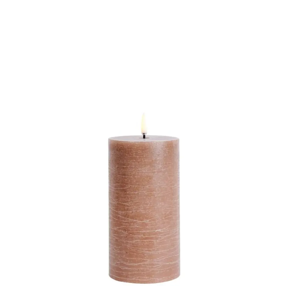 Uyuni Koriste- Ja Kausivalot*LED pöytäkynttilä 7,8x15 cm caramel rustiikki