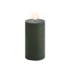 Uyuni Koriste- Ja Kausivalot*LED-kynttilä 7,8x15,2 cm Olive green Rustic