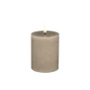 Uyuni Koriste- Ja Kausivalot*LED-kynttilä 7,8x10 cm Sandstone Rustic