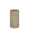 Uyuni Koriste- Ja Kausivalot*LED-kynttilä 7,8x15 cm Sandstone Rustic