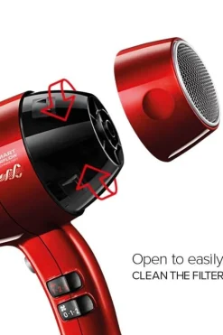 Valera Hiustenhoito*hiustenkuivaaja Swiss Silent Jet 8500 Ionic punainen