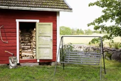 Varax Puutarhakalusteet*Retro 3-h pihakeinu harmaa runko