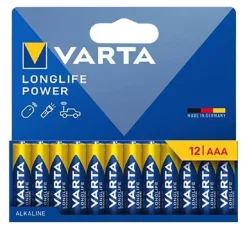 Varta Paristot|Lamput Ja Valaisintarvikkeet*paristo Longlife Power AAA 12 kpl