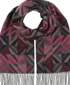 V.Fraas Huivit*huivi 715506 450 Fuksia / Harmaa