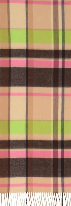 V.Fraas Huivit*ruutukaulaliina 801022 171 Beige / Lime / Pinkki