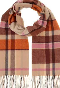 V.Fraas Huivit*ruutukaulaliina 801022 171 Beige / Lime / Pinkki