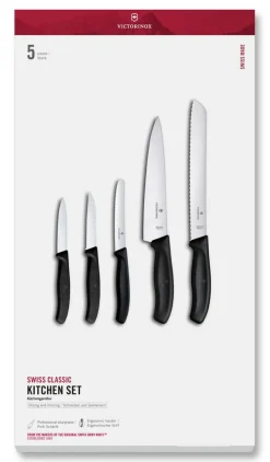 Victorinox Veitset Ja Leikkuulaudat*veitsisetti 5-osaa musta