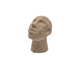 Villa Collection Koriste-Esineet*Talvik veistos 23 cm sementti ruskeanharmaa