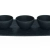 Villeroy&Boch Astiat*Manufacture Rock Dippikulhosetti musta 4-os.