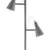 Virvatuli Sisustusvalaisimet*lattiavalaisin Solina 2-os. 155 cm mattaharmaa