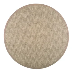 VM-Carpet Pyöreät Matot*Barrakuda 9307 natur, Ø 160 cm, kantti 25