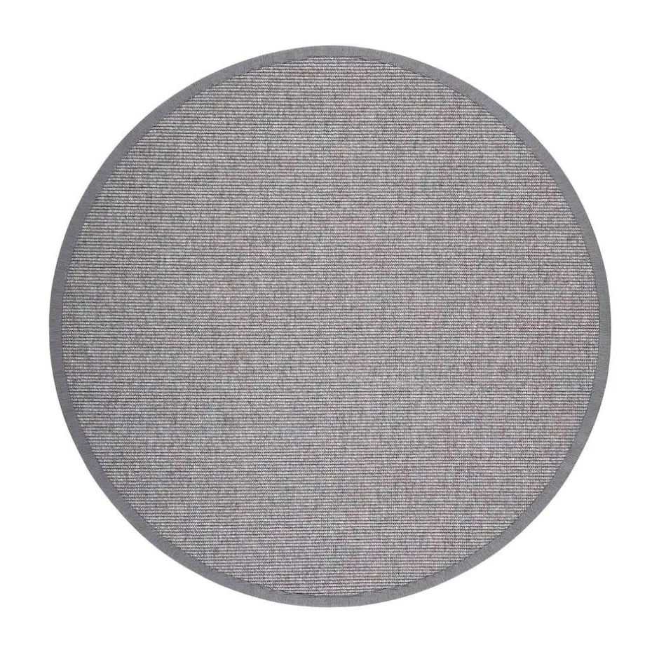 VM-Carpet Pyöreät Matot*Esmeralda 77 harmaa, Ø 133 cm, kantti 077 B