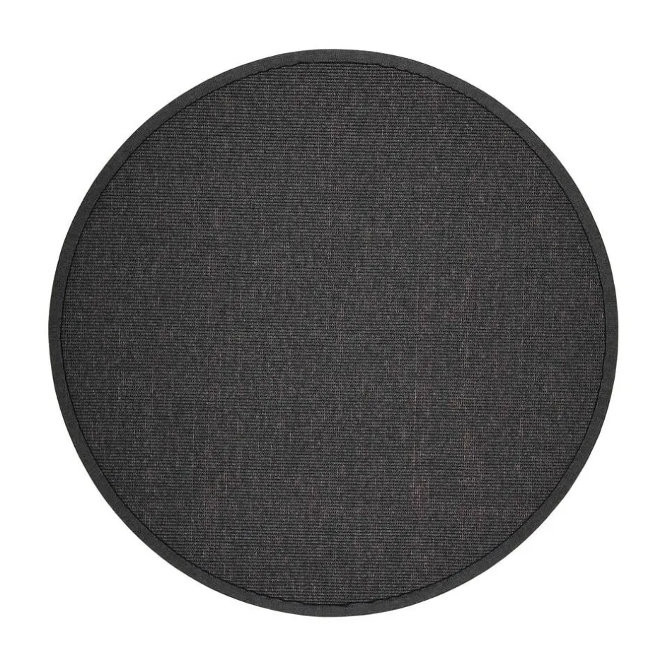 VM-Carpet Pyöreät Matot*Esmeralda 79 musta, Ø 240 cm, kantti 020 B