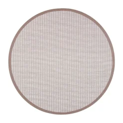 VM-Carpet Pyöreät Matot*Kelo beige/valkoinen 72/81 Ø 240 cm, kantti 32