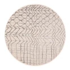 VM-Carpet Pyöreät Matot*Lastu, 4 hopea, Ø 133 cm