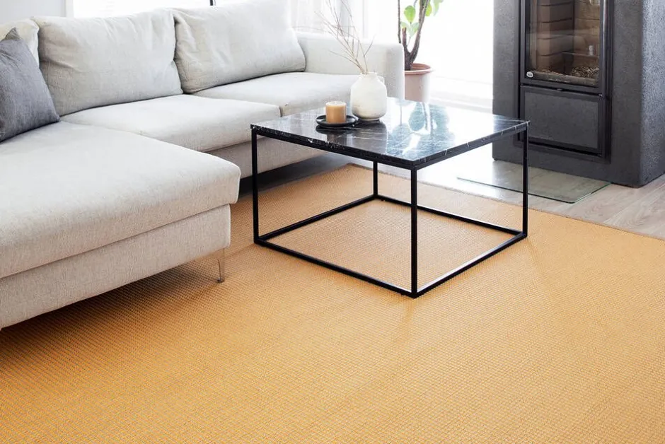 VM-Carpet Keskilattiamatot*Lyyra 71 keltainen, 160*230 cm, kantti 41