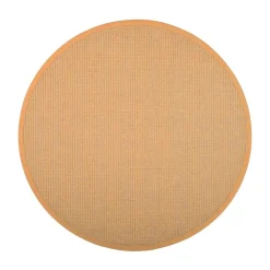 VM-Carpet Pyöreät Matot*Lyyra 71 keltainen, Ø 240 cm, kantti 41