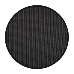 VM-Carpet Pyöreät Matot*Lyyra 70 musta, Ø 200 cm, kantti 17