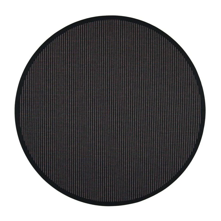 VM-Carpet Pyöreät Matot*Lyyra 70 musta, Ø 160 cm, kantti 17