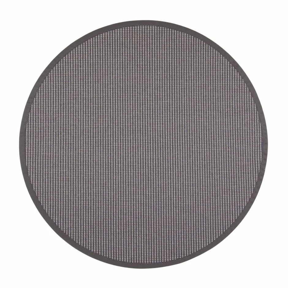 VM-Carpet Pyöreät Matot*Lyyra 78 tummanharmaa, Ø 160 cm, kantti 38