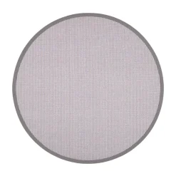 VM-Carpet Pyöreät Matot*Lyyra 66 vaaleanharmaa Ø 160 cm, kantti 29