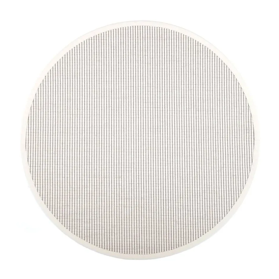 VM-Carpet Pyöreät Matot*Lyyra 52 valkoinen Ø 200 cm, kantti 1