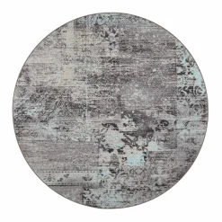 VM-Carpet Pyöreät Matot*matto Rustiikki ø 160 cm 32 turkoosi
