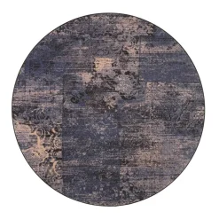VM-Carpet Pyöreät Matot*matto Rustiikki ø 160 cm 79 sinivintage