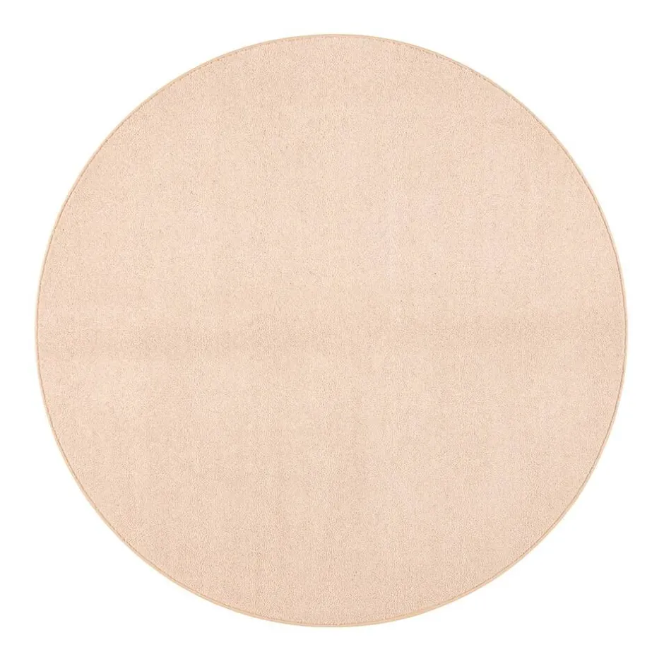 VM-Carpet Pyöreät Matot*Onni, 34 beige Ø 133 cm, kantti 5938