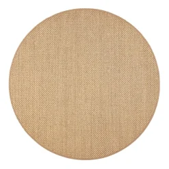 VM-Carpet Pyöreät Matot*Panama, 6021 olki, Ø 133cm, kantti 32 B